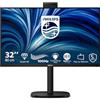 Philips Monitor 32B2U3601H 32 pollici 2560x1440, WQHD, 100Hz, IPS Panel, 4ms GtG, USB HubWebcam, Speakers, Height Adjustment, (HDMI1x 2.0 DP 1x 1.4) Adaptive Sync, Nero