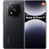 XIAOMI Redmi Note 14 Pro+ 5G Smartphone 8 + 256 GB 200 MP AI Camera All-Star Durability Snapdragon® 7s Gen 3 1,5 K 120 Hz Eye-Care Display 5110 mAh batteria con NFC, NO Charge (Nero)