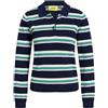 JJXX JXLILLIANA Polo in Maglia | Slim Fit, A righe, Maniche lunghe, Casual, Temperatura massima di 40°C ciclo molto delicato