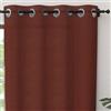 Soleil d'ocre Panama Tenda con occhielli, in puro cotone, Arancione (Mattone), 135 x 250 cm