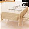 PETTI Artigiani Italiani - Tovaglia da Tavola, Tovaglia Cucina in Microfibra Antimacchia Disegno Cuore Arancio X18 Posti (140x360 cm) 100% Made in Italy