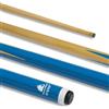 POWERGLIDE Bastone per Stecca da Biliardo o Biliardo | 1 Pezzo Originale | Asta in pioppo con Manico Dipinto | Lunghezza Junior 91,4 cm | Punta 10 mm | Blu