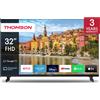 Thomson TV 32" Full HD Smart Nero Wi-Fi con HDMI e USB