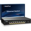 GigaPlus Switch Ethernet non gestito a 8 porte 5Gb con 8 porte Base-T 5G. Switch di rete