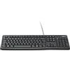 Logitech K120 Tastiera Cablata Business per Windows/Linux, USB, Tasti ‎Silenziosi, Anti Schizzi, Barra Spaziatrice Curva, ‎PC/Laptop, Italiano ‎QWERTY - Nero