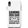 Dog Father Gamer Pup Lover Custodia per iPhone XR Gioco Cane Papà Vittoria Schermo E Scodinzolante Code