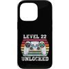 Vintage Gamer Birthday Milestone Apparel Custodia per iPhone 13 Pro Livello 22 Sbloccato Divertente 22° Compleanno Gamer Vintage Retro