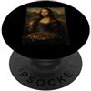 Mona Lisa Grilling Bbq Funny Monna Lisa Grilling Bbq Divertente PopSockets PopGrip Adesivo