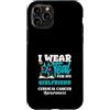 Cervical Cancer Awareness Teal Ribbon Ap Custodia per iPhone 11 Pro Indosso Teal per la consapevolezza del cancro cervicale della mia ragazza