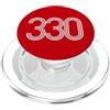 City & State Akron Ohio 330 Codice Area Residente locale Patriot Americano Stati Uniti d'America PopSockets PopGrip per MagSafe