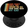 Vintage Cats Lover Pet Owner Sarcastic T Non puoi dirmi cosa devo fare, non sei il mio gatto divertente PopSockets PopGrip Adesivo