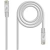 Nanocable 10.20.1801 - Cavo di rete Ethernet RJ45 LSZH Cat. 6A UTP, AWG24, rame 100%, non-allogeno, grigio, tubo da 1.0 mts