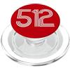 City & State Austin Texas 512 Codice area Residente locale Patriot Americano PopSockets PopGrip per MagSafe