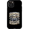 Fitness Dad Deadlifts Headshots Custodia per iPhone 11 Pro Gaming Fitness Papà Deadlift E Colpi Alla Testa