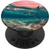 Ocean Ray Accessories Manta Ray Ocean Accessori per telefono Tropical Sea Art PopSockets PopGrip Adesivo