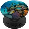 Tropical Reef Accessories Accessori colorati per telefono barriera corallina pesci tropicali arte PopSockets PopGrip Adesivo