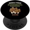 Gift For Mushroom Hunter Wild Morel Fora Morel Mushroom Hunter Wild Morel Funghi Foraggiamento PopSockets PopGrip Adesivo