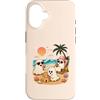 Spooky Summerween Co Custodia per iPhone 16 Summerween Fantasma Spiaggia Carino Fantasmi Estate Halloween
