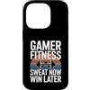 Gaming Workout Gamer Gym Motivation Custodia per iPhone 14 Pro Gamer Fitness Sudore Ora Vinci Più Tardi Allenamento