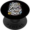 Sea Glass Jewelry Ocean Treasures Coasta Cacciatori di vetro di mare che raccolgono tesori oceanici Beachcombing PopSockets PopGrip Adesivo