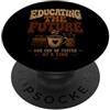 Lumina Workshop Insegnante Caffè Educazione Futuro Amore PopSockets PopGrip Adesivo