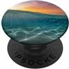 Coastal Water Accessories Oceano Tramonto Acqua Telefono Accessori Costiera Spiaggia Arte PopSockets PopGrip Adesivo