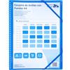 Raylu Paper® - Cartella classificatrice con anelli trasparenti A4 da 90 micron e busta con chiusura adesiva, coperchio personalizzabile. Cartella di buste 100% biodegradabile (20 custodie, blu)