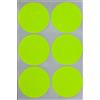 Royal Green Adesivi Rotondi Giallo Fluorescente Multiuso 50mm - Bollini Colorati Scrivibili 5cm - Etichette per Bambini, Scuola, Casa, Ufficio, Lavoro, Organizzazione, Archivio - Confezione da 180