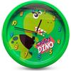 CARTOON Orologio parete analogico per bambini 25 cm per cameretta stanza dei giochi (Dinosauro)