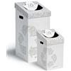 MATTIUSSI CART-ONE 70 litri: contenitore in cartone per la raccolta differenziata (5 pezzi, bianco)