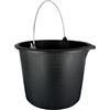 woplus Secchio da cantiere 16L con scala, secchio per acqua con beccuccio, secchio per malta, secchio per intonaco, secchio da giardino in PVC 12/16/20L (16 litri (1 pezzo))