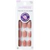 imPRESS Kiss imPRESS No Glue Mani Press On Nails, design Close to You, rosa, formato corto, forma ovale, include 30 unghie, tampone di preparazione, foglio di istruzioni, 1 bastoncino per manicure, 1 mini