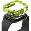 Ringke Fusion Bumper Compatibile con Cover Apple Watch 11/10 46mm, Custodia Paraurti Protettiva a Doppio Strato - Neon Green