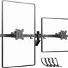 PUTORSEN Supporto da parete ultra ampio da 24 a 38 pollici, supporto da parete per monitor full motion a doppia parete per monitor fino a 10 kg, VESA 75/100 mm, nero