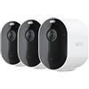 Arlo VMC4360P - Telecamera di sicurezza domestica wireless 5S 2K con faretto, visione notturna a colori, Wi-Fi dual-band e audio a 2 vie, colore bianco, confezione da 3