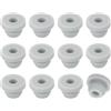 QUARKZMAN 12 Pezzi Passacavo Gomma, Diametro Montaggio 7mm, ID 4,5mm Tappo per Foro Firewall Scatto Gommini Passacavo Anti-Graffio per Cavi Elettrici Cablaggio Scatola Elettrica, Grigio