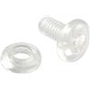 KLEBESHOP24 Occhielli a pressione in plastica | Rivetti a pressione con foro | Amplificatore foro | Altezza di riempimento selezionabile /