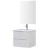 Feridras Mobile Bagno in Kit cm.80 con 2 Cassetti colore Bianco