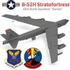 Herpa Wings Herpa 1/200 HE573467 Boeing B-52H Stratofortress USAF 23rd Bomb Sq. "Baroni"