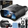 The Men's Authority M. A. C.® - Occhiali per visione notturna, binocolo 4K HD a infrarossi per visione notturna con zoom digitale 5X, schermo da 3, batteria ricaricabile (nero)