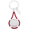 Bagutta Portachiavi Portachiavi Con Rosa Dei Venti E Cordone Rosso Di 9,5 Cm. La Referenza È 2096-01 Ro