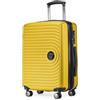 Hauptstadtkoffer Mitte - Bagaglio a Mano 55x40x23, TSA, 4 Ruote, Valigia da Viaggio, Valigia Rigida, Valigia con Rotelle, Valigia Bagaglio a Mano, Giallo