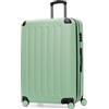 Hauptstadtkoffer Spree - Valigia rigida grande, TSA, 4 ruote doppie, trolley, valigia da viaggio, espandibile, 75 cm, 119 litri, Mint