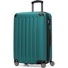 Hauptstadtkoffer Spree - Valigia rigida di medie dimensioni, TSA, 4 ruote, trolley, valigia da viaggio, espandibile, 65 cm, 74 litri, AquaVerde
