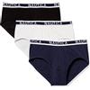 Nautica Slip Classici in Cotone Elasticizzato, Confezione Multipla Mutande da Uomo, Nero/Peacoat/Bianco, S