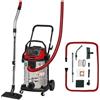 Einhell Aspirasolidi e liquidi TE-VC 2340 SACL (1.500 W, 225 mbar, raggio d'azione 9 m, filtro plissettato HEPA incl. sist. pulizia filtro, 40 L, classe di prot. polvere L, presa autom. da 1.900 W)