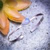 Handmade Incredibile Color Latte Opale Gemma 925 Argento Sterling Handmade Bracciale