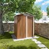 Parama Casetta da giardino in acciaio zincato 131x152x188cm effetto legno - 1,64mq