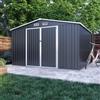 Parama Casetta da giardino in acciaio zincato nero 3,21x2,77xh2,17 m - 129kg - 8,9 metri quadri