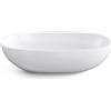 Lineabeta Lavabo ovale da appoggio Acquaio in ceramica 60x38,4 cm bianco lucido